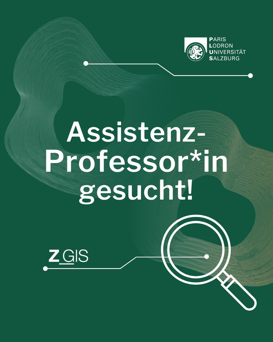 📣 Job alert!
The Department of Geoinformatics – Z_GIS at Paris Lodron Universität Salzburg is seeking an assistant professor 🎓 in accordance with the Austrian Universities Act (Universitätsgesetz). 
 
➡️ More details in the job ad here: lnkd.in/dsg2nc_Z
