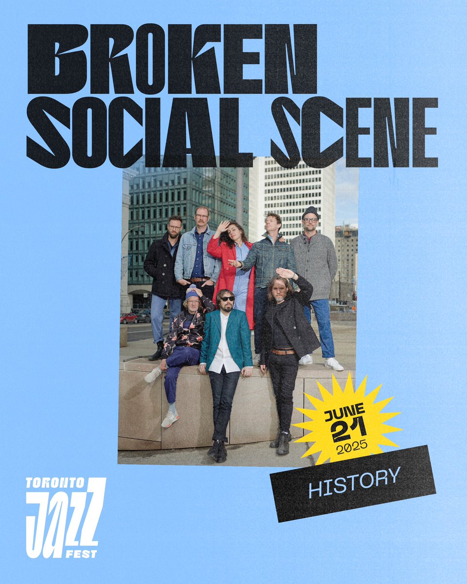 Broken Social Scene (@bssmusic) on Twitter photo Weāre playing <a href="/TorontoJazzFest/">Toronto Jazz Fest</a> at History on June 21st 2025.
Exclusive pre-sale starts today at 10am ET
General on-sale starts Feb 6th at 10am ET
šļø ticketmaster.ca/event/1000623D⦠Weāre playing <a href="/TorontoJazzFest/">Toronto Jazz Fest</a> at History on June 21st 2025.
Exclusive pre-sale starts today at 10am ET
General on-sale starts Feb 6th at 10am ET
šļø ticketmaster.ca/event/1000623Dā¦