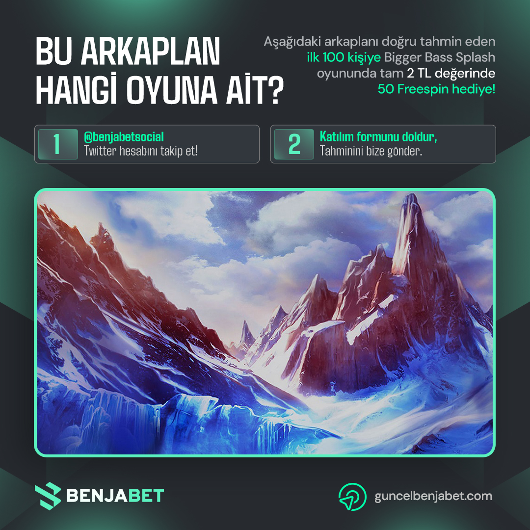 Bu Arkaplan Hangi Oyuna Ait? 🎰

Görseldeki arkaplanı doğru tahmin et ve Bigger Bass Splash oyununda tam 2 TL değerinde 50 Freespin kazan! 🤑💫

Katılım formu: benja.li/UxzNIu