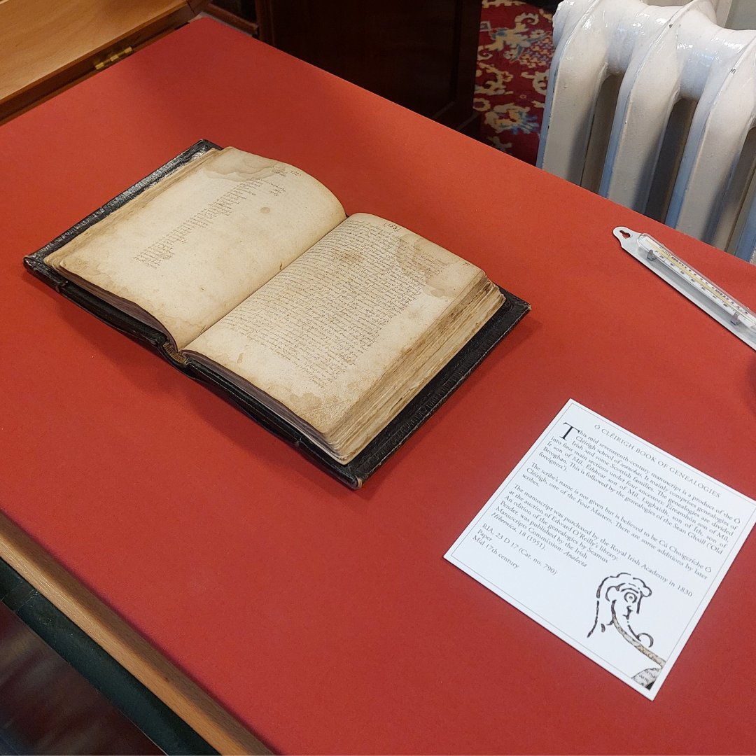 Welcome to #LibraryLoversMonth at the RIA Library! Throughout February, we will be sharing interesting items from our collection on the topic of Food and Drink. Starting with our Manuscript of the Week, the O Clérigh Book of Genealogies (RIA MS 23 D 17), we are looking at apples.