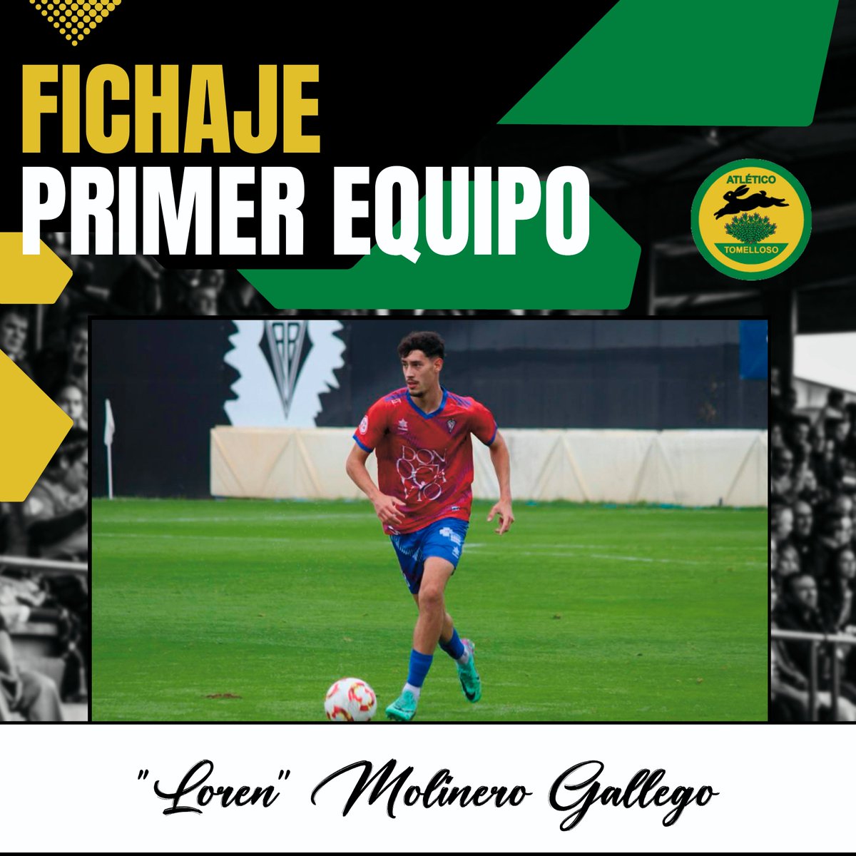 📄COMUNICADO OFICIAL📣

¡¡Buenos días Auriverdes!!🔰

Poca presentación necesita Loren en su casa... 😊
Jugador con una gran seguridad, calidad y contundencia 🔥 que viene del C.P. Villarrobledo dispuesto a conseguir el objetivo 👏.

Bienvenido Loren
💛💚