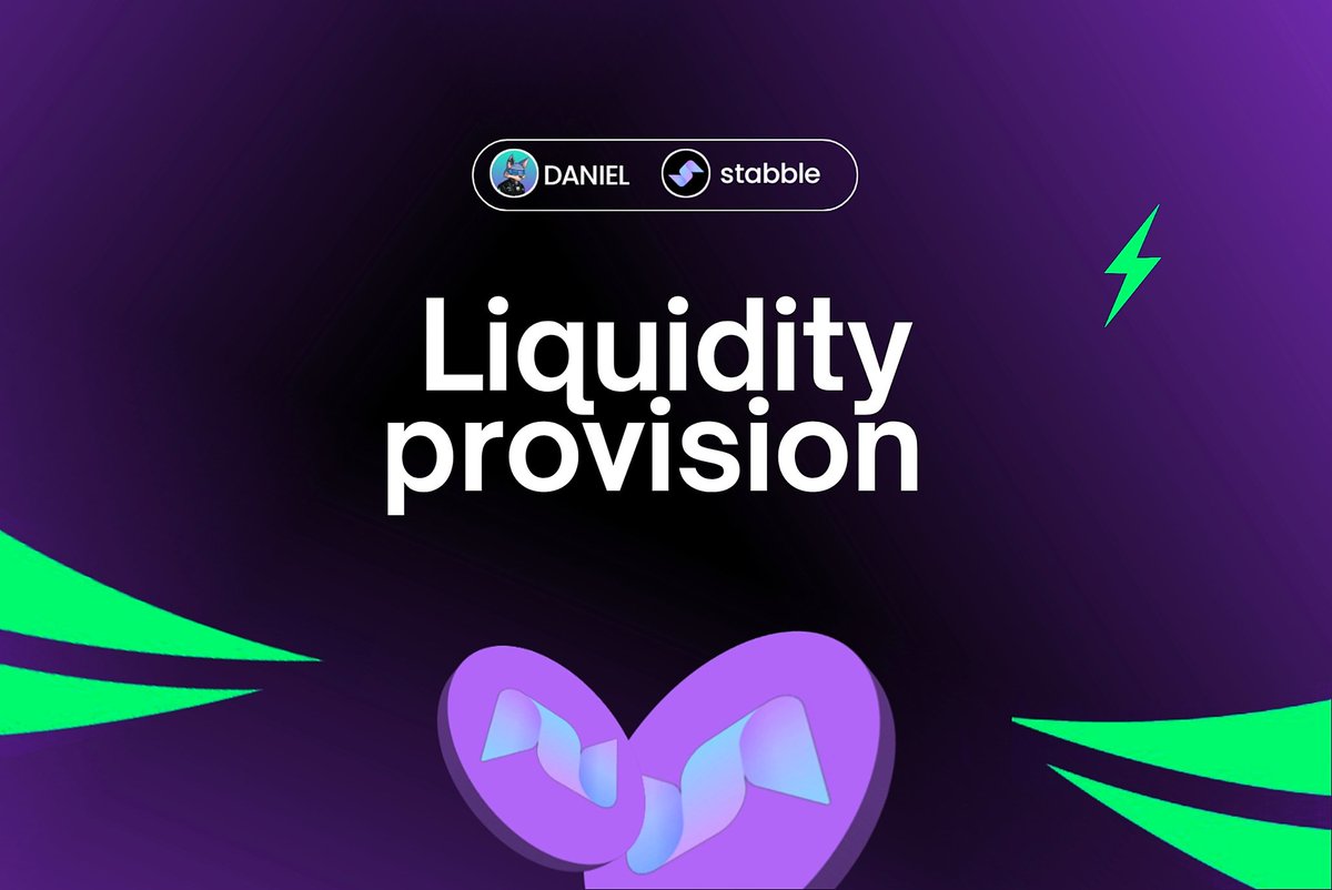 ebrubadaniel's tweet photo. ➜ Providing Liquidity
You can provide liquidity by adding assets to #Stabbleorg’s liquidity pools.
For every $1 you contribute, you earn between 50-100 points. The more liquidity you provide, the greater your reward.
https://t.co/H51ZFvfc2T https://t.co/zYVv575Zwh