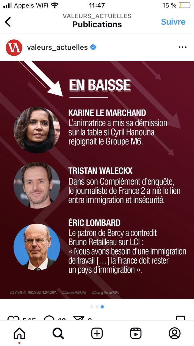 Consécration ! 

Pour la presse d’extrême-droite, rappeler des faits et les études scientifiques au « conclusions unanimes »,  c’est être en baisse