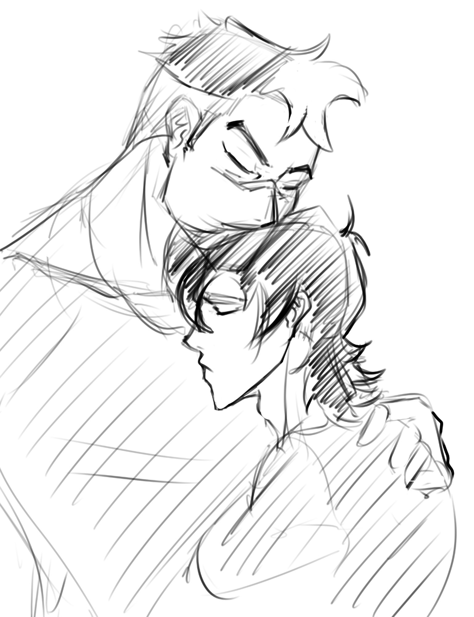 FurSartar's tweet photo. 'll try to do something more than quick sketches soon ❣️ #vldkeith #vldshiro #voltron #sheith #vld https://t.co/ZwLdNUFGBw