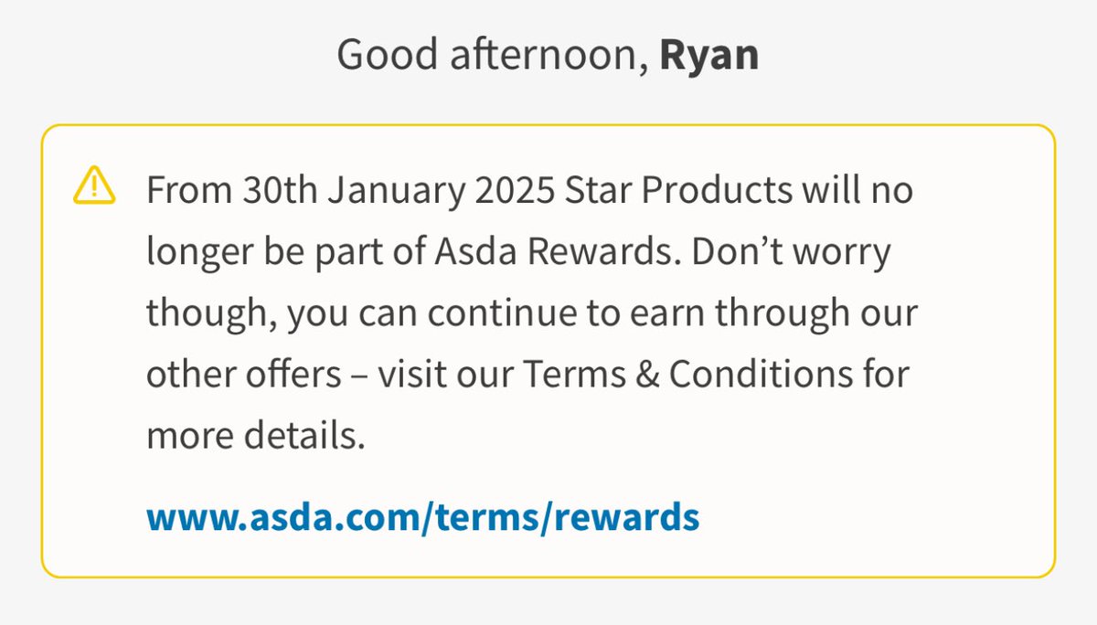 star_boi's tweet photo. The @asda reward app is getting worse as time goes on.

I’m going to delete it after I’ve made enough to get a voucher.

The spend to reward ratio is abysmal &amp; this is just the nail in the coffin. @Tesco clubcard is much better👌🏼

#Asda #AsdaRewards #Tesco #TescoClubcard https://t.co/yW3xIg0Lk6