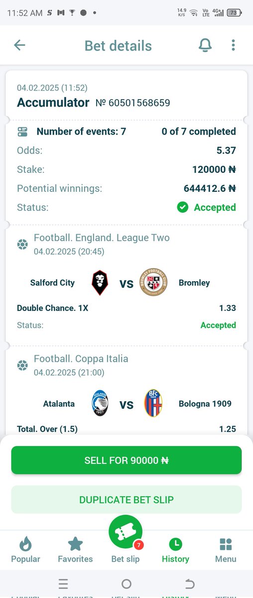 Kingsolomon_Jnr's tweet photo. 5 odds on @22betNaija 

Booking Code: UCSE7

Universal Code: UATE7

Get up to 200% bonus when you register @22betNaija 

Register here 👇✅

https://t.co/vpRTRqmOBd

PROMO CODE: AMBER 

Stake responsibly 🔞🔞 https://t.co/H82pMwjc0b