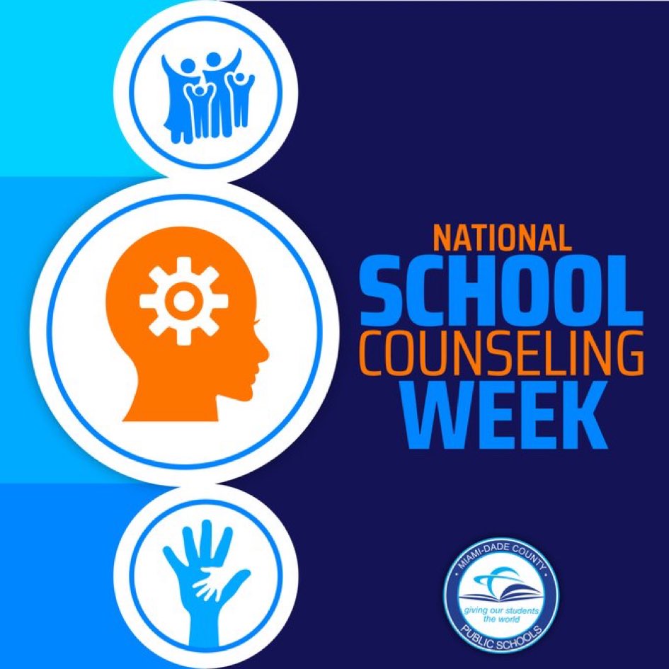 Thank you to all of our School Counselors who guide and support our students during their K-12 journey. Happy National School Counseling Week! 
<a href="/MDCPS/">Miami-Dade Schools</a> #YourBestChoiceMDCPS