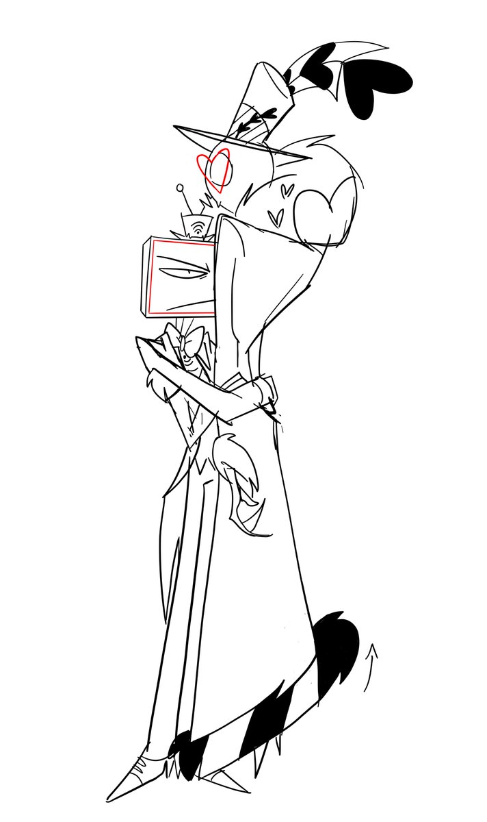 Hat_Teeth's tweet image. up late doodle #StaticMoth #VoxVal