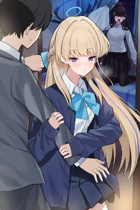寒い日は一緒に温め合えば合理的です#ブルアカ 