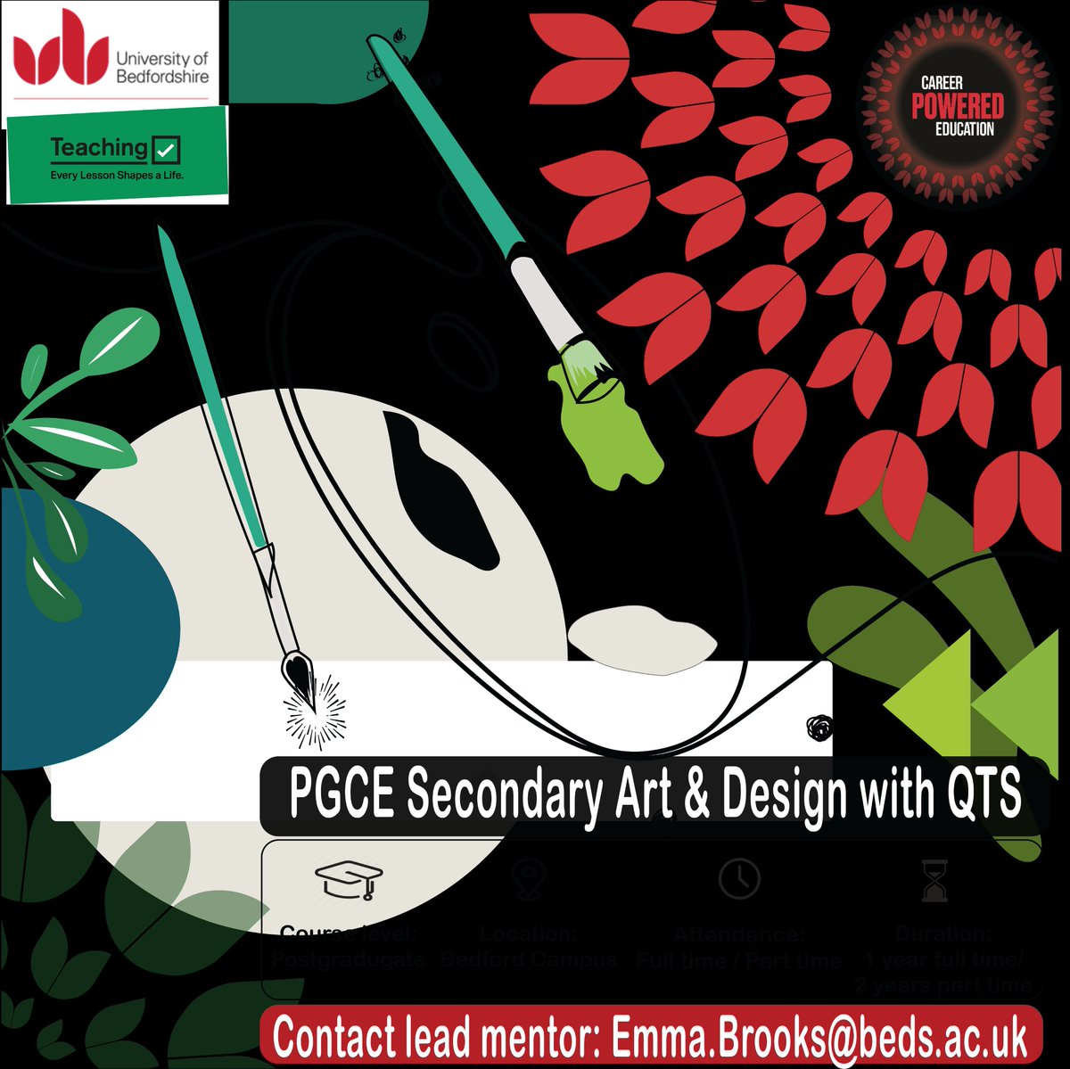 MrsEmmaart1's tweet photo. Thinking about a teaching career in art and design? Don't miss out on a fantastic opportunity with a £10,000 bursary! Dive into your passion and inspire the next generation. #ArtEducation #TeachingOpportunity https://t.co/e5MUuRlkfi