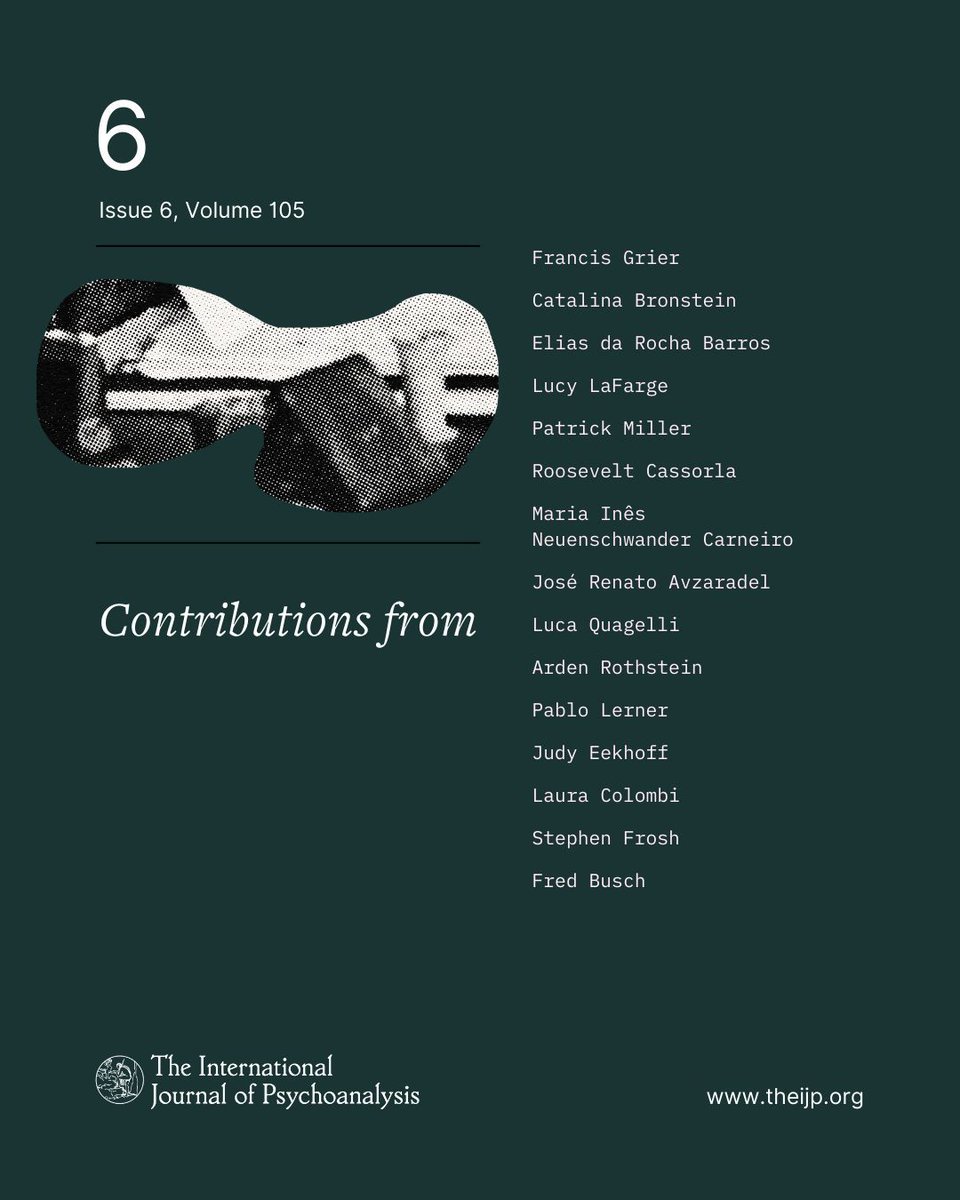 ✨ We are very excited to announce that Issue 6 of the International Journal of Psychoanalysis is now available to read online!

Visit buff.ly/3zcK3RX to find out more.