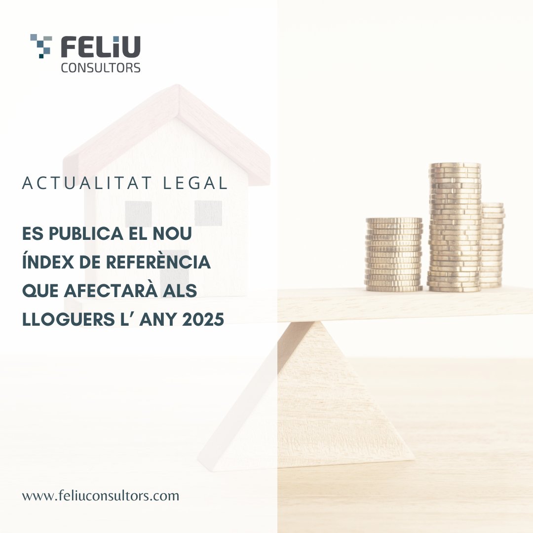 Nou índex de referència per al lloguer 2025 📉

El nou límit d’actualització del lloguer per al 2025 serà del 2,2%, per sota del 3% del 2024. Aquesta mesura busca evitar pujades desproporcionades en els preus del lloguer.

Aquí trobaràs tota la notícia a feliuconsultors.com🧑🏼‍💻