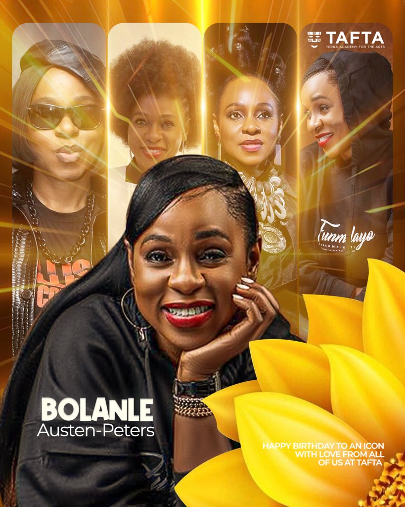 tafta_academy's tweet photo. Happy Birthday to our incredible founder, Bolanle Austen-Peters! @bolanleap 🎉 

Your vision, leadership, and dedication continue to inspire us every day. Here's to many more years of greatness and impact! 🥂 🧡❤️ https://t.co/IcAjkQrawd
