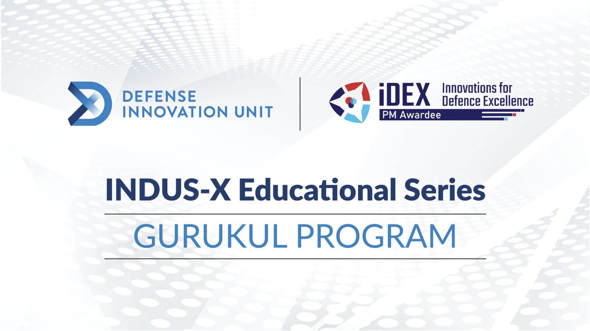 India_iDEX's tweet photo. Join us for the next Gurukul Session under the #INDUSX initiative on Feb 6, 2025 | 19:30 Hrs IST
Calling all #Startups to delve into "Bridging Innovations: Co-Development Strategies for the India-US
Partnership" with industry experts from 🇮🇳 &amp; 🇺🇸
Register: https://t.co/ad8iMcfdfP https://t.co/YOH91iLdI5