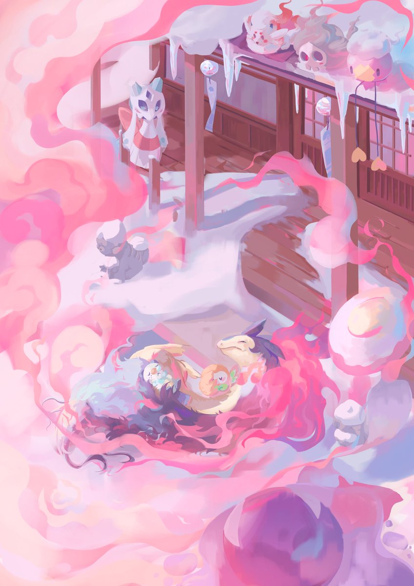 Cuddle up to typhlosion if it gets too cold :)

My piece for <a href="/hisuizine/">Hisui Chronicles - A Pokémon Legends: Arceus Zine</a> - check out their page for leftover sales!

#typhlosion #pokemonfanart