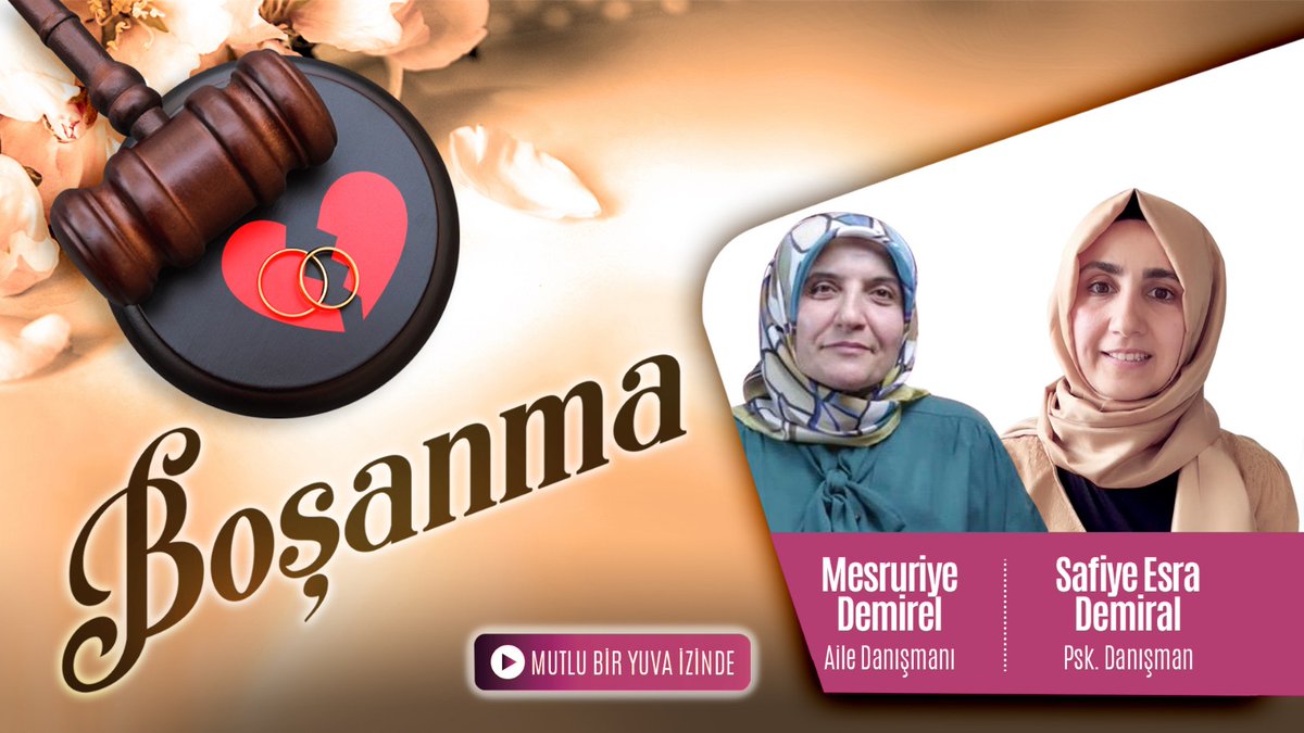 Canal IBM'de bugün (SALI 15.00)...

Boşanma l Safiye Esra Demiral (Psk. Dnş.) - Mesruriye Demirel (Aile Dnş.) l Mutlu Bir Yuva İzinde

İyi seyirler...

Yayın linki:
youtu.be/ppWDsx1mimI