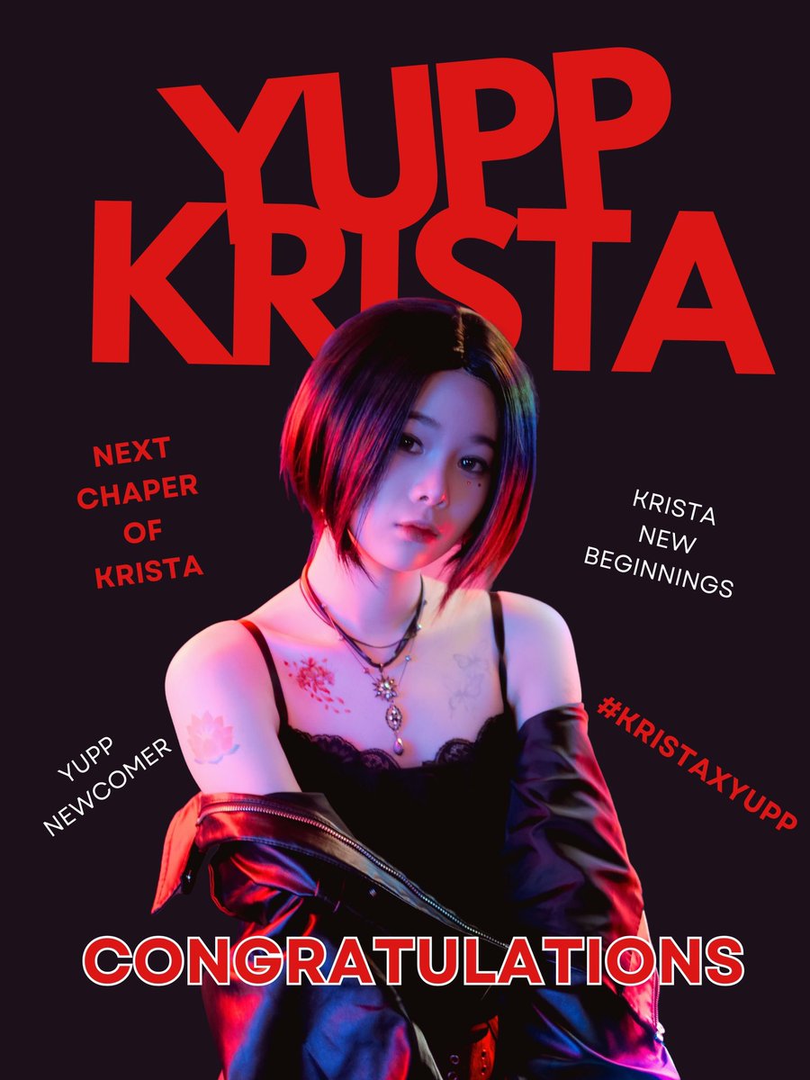 ขอแสดงความยินดีกับน้องคริสต้ากับบ้านหลังใหม่ “YUPP” ฟลาวเวอร์รอฟังเสียงที่คิดถึงอยู่นะคะ เป็นกำลังใจให้น้องคริสต้าเสมอ  ขอบคุณ YUPP ที่ต้อนรับน้องเข้าสู่บ้านที่อบอุ่นนี้ค่ะ ❤️

#KRISTAxYUPP #KristaShim #คริสต้าชิม