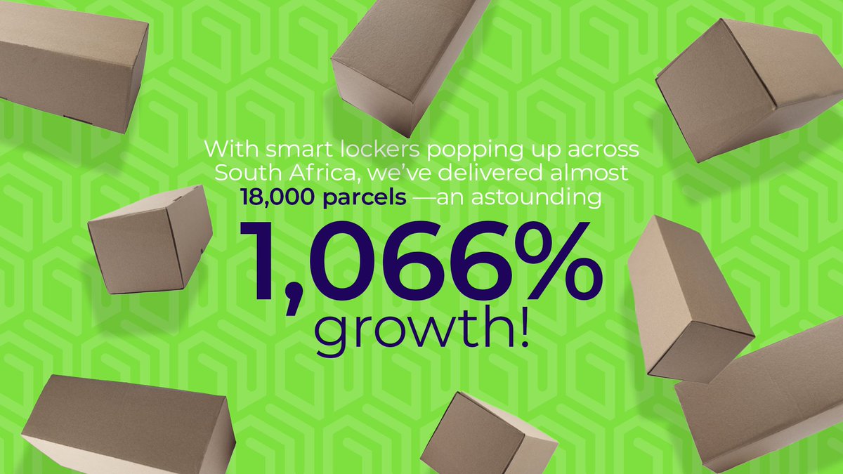 bobboxcoza's tweet photo. With growth of 1,066%, our #BobBox smart lockers are setting new records every day 📦 https://t.co/FjZMbcVJDr