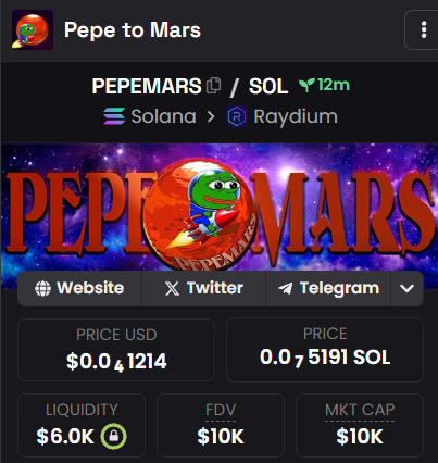 trashtoshy's tweet photo. #PEPEMARS 10k mcap / DYOR
CA: GoVCWPpAaahp5rMC87DeH6pDcs9QR399mY3c4EDopump
๐ https://t.co/MxjN3FbEm2 https://t.co/4AYKsQhwl4