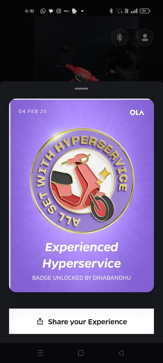 Bulbul1612's tweet photo. Thank you Laxmidhar maharana for giving me quick service ,
Great man with an amazing skill @OlaElectric @bhash @ola_supports @Olacabs https://t.co/z8nSCU0JU2