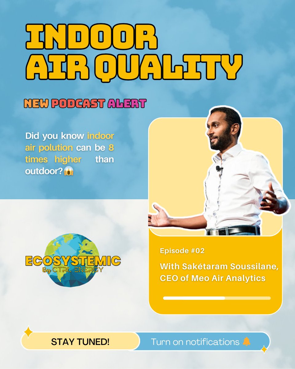🏠 Is your home air really clean?
Indoor air can be 8X more polluted than outside! 😱

🎙 NEW podcast drops Feb 7! 🚀
👉youtube.com/watch?v=t9cMzB…
With Sakétaram Soussilane—talking hidden toxins &amp; how to breathe better!

Repost it with your best air-cleaning hack! 🧐

#AirQuality