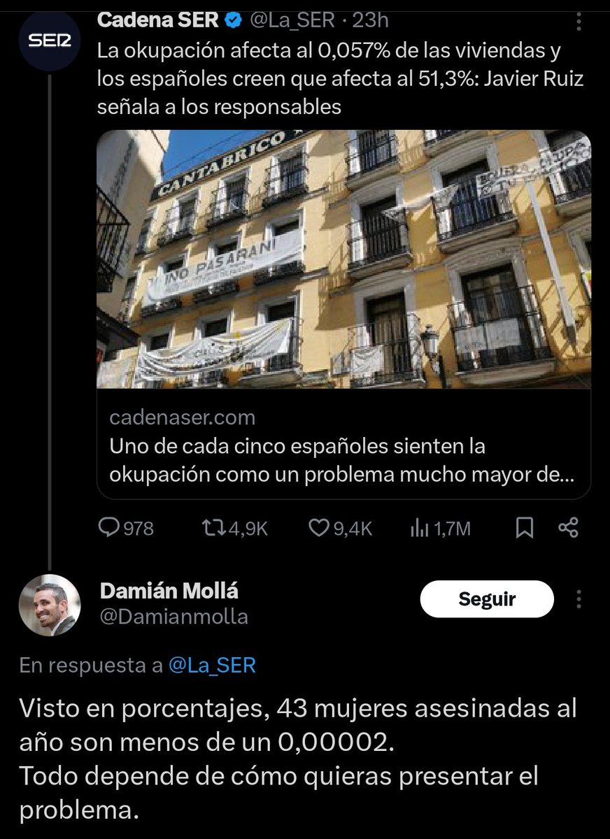 Visto en porcentajes, Damián es 100% retrasado mental.