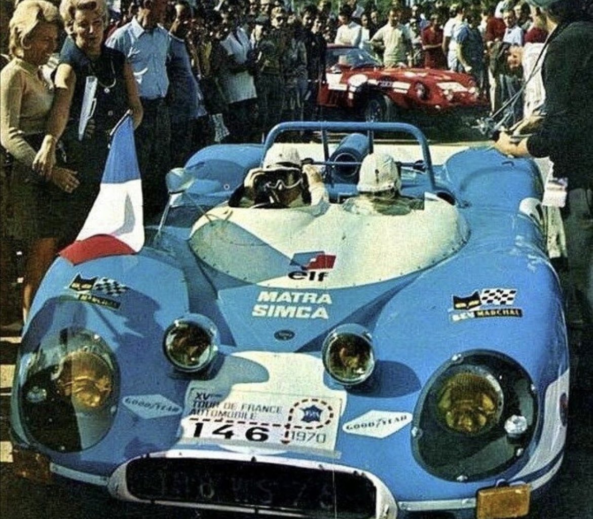 sbmktg's tweet photo. @sanwebal @pjlm2 @GordonMercedes9 @gmracingblue @Rinoire @jeffjthompson @SubduedSnarl @TyCuthbert @Oscarol95842891 @KouichiKawata @landon1966 @ladouille21 @orsoladelzenero @MauroBeltramo 👌🏁🇫🇷 #Matra https://t.co/ZjBdz5uVFA