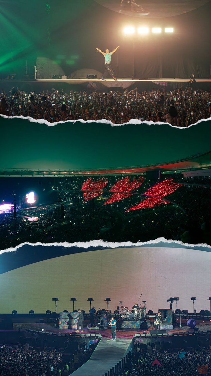 theconcertmedia's tweet photo. Coldplay’s India Tour: 5 Shows, 1 Unforgettable Journey 🎸✨
Capturing all five of Coldplay’s historic performances in India was nothing short of magical.
@coldplay @coldplayxtra @coldplayaccess
@Bookmyshow_live
#ColdplayIndiaTour #Coldplay
#ColdplayIndia
#MusicOfTheSpheres https://t.co/pPMwDV7Mgb