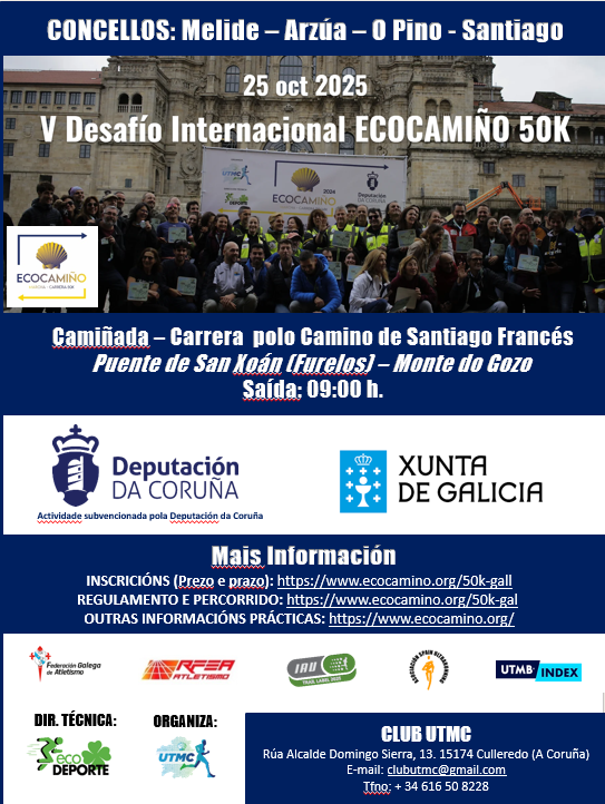 Queremos presentaros el nuevo Ecocamiño 2025. (25 OCT 2025)
Inscripción gratuita a todos los miembros ORO del Cuadro de Honor. ecocamino.org/cuadro-de-hono…
+ Info en: ecocamino.org