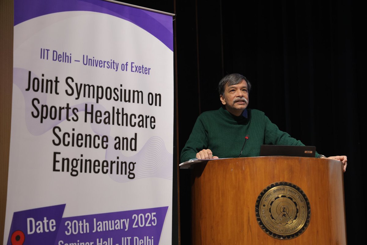 iitdelhi's tweet photo. #IITDelhi and University of Exeter UK Host Joint Symposium on Sports Healthcare Science and Engineering

Read more: https://t.co/2dVMggYATk https://t.co/2hvWVmw5sX