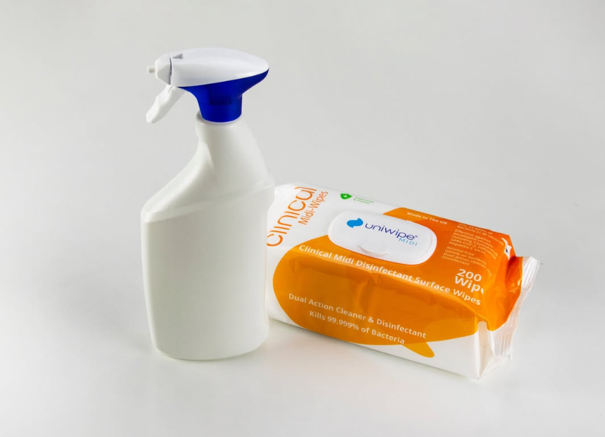 Sprays may seem like a more affordable option, but they often leave residue and require multiple wipes. Uniwipe offers a more efficient, cost-effective solution that cleans and disinfects in one easy step.