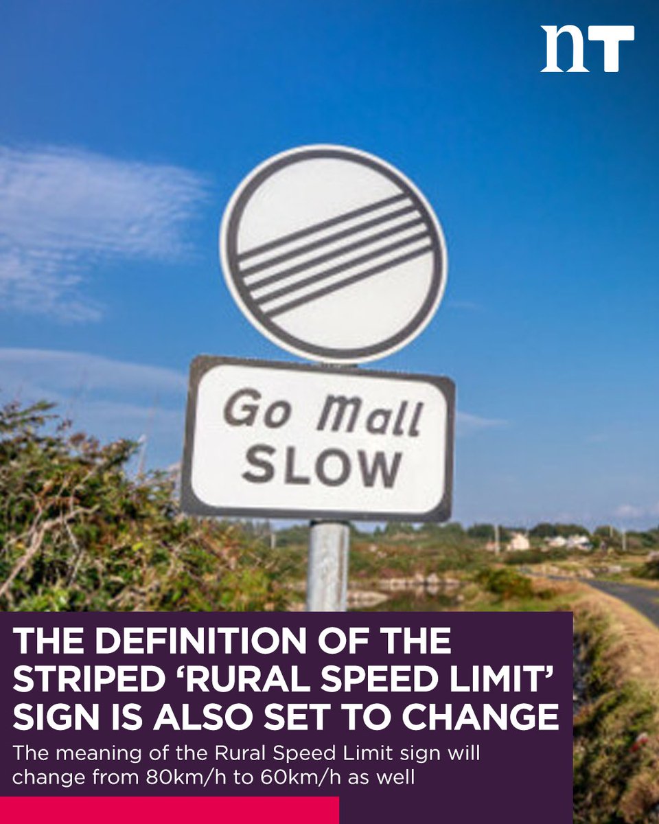 NewstalkFM's tweet image. Speed limits will be reduced from 80km/h to 60km/h from Friday the 7th of February in an effort to reduce road fatalities 🚘🛣️

🚗Later in the year, the speed limit on national secondary roads will go from 100km/h to 80km/h and the speed limit in urban cores will be reduced from…