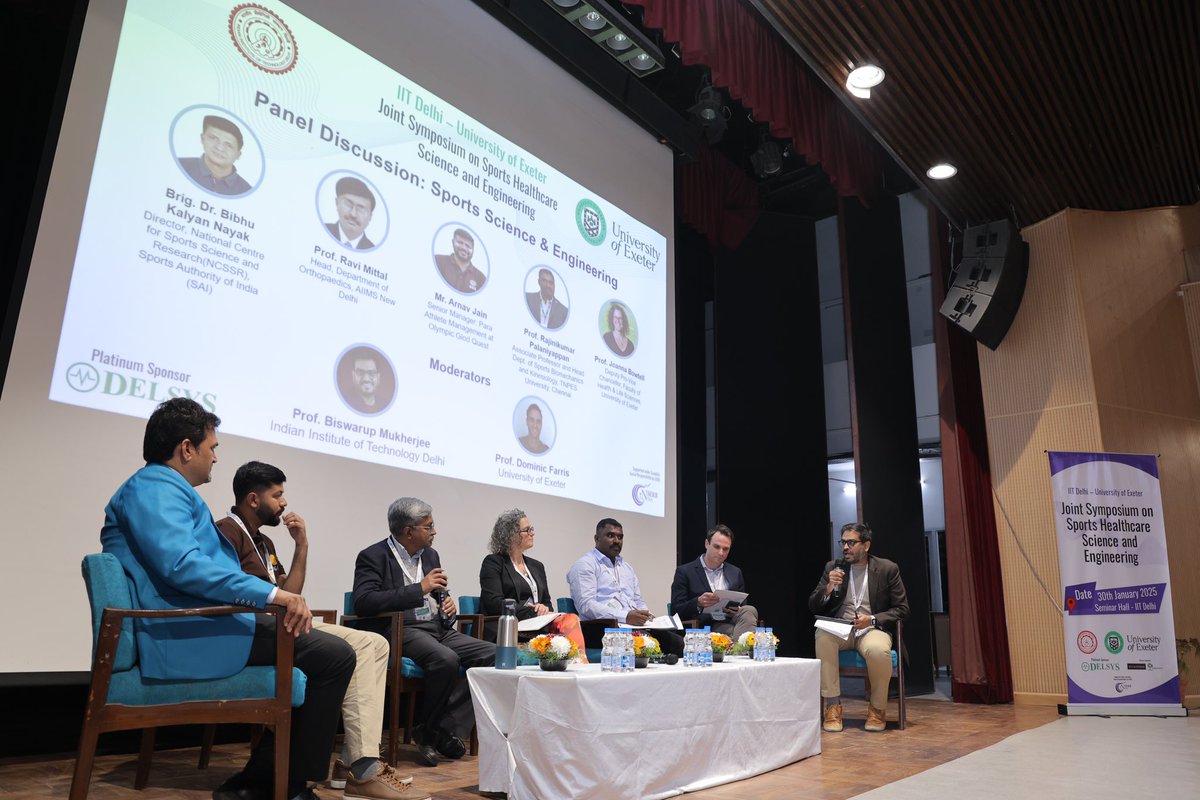 iitdelhi's tweet photo. The symposium brought together leading researchers, academicians, industry experts, and healthcare professionals to explore cutting-edge advancements at the intersection of sports science, healthcare, and engineering. https://t.co/DTZId8zyK5