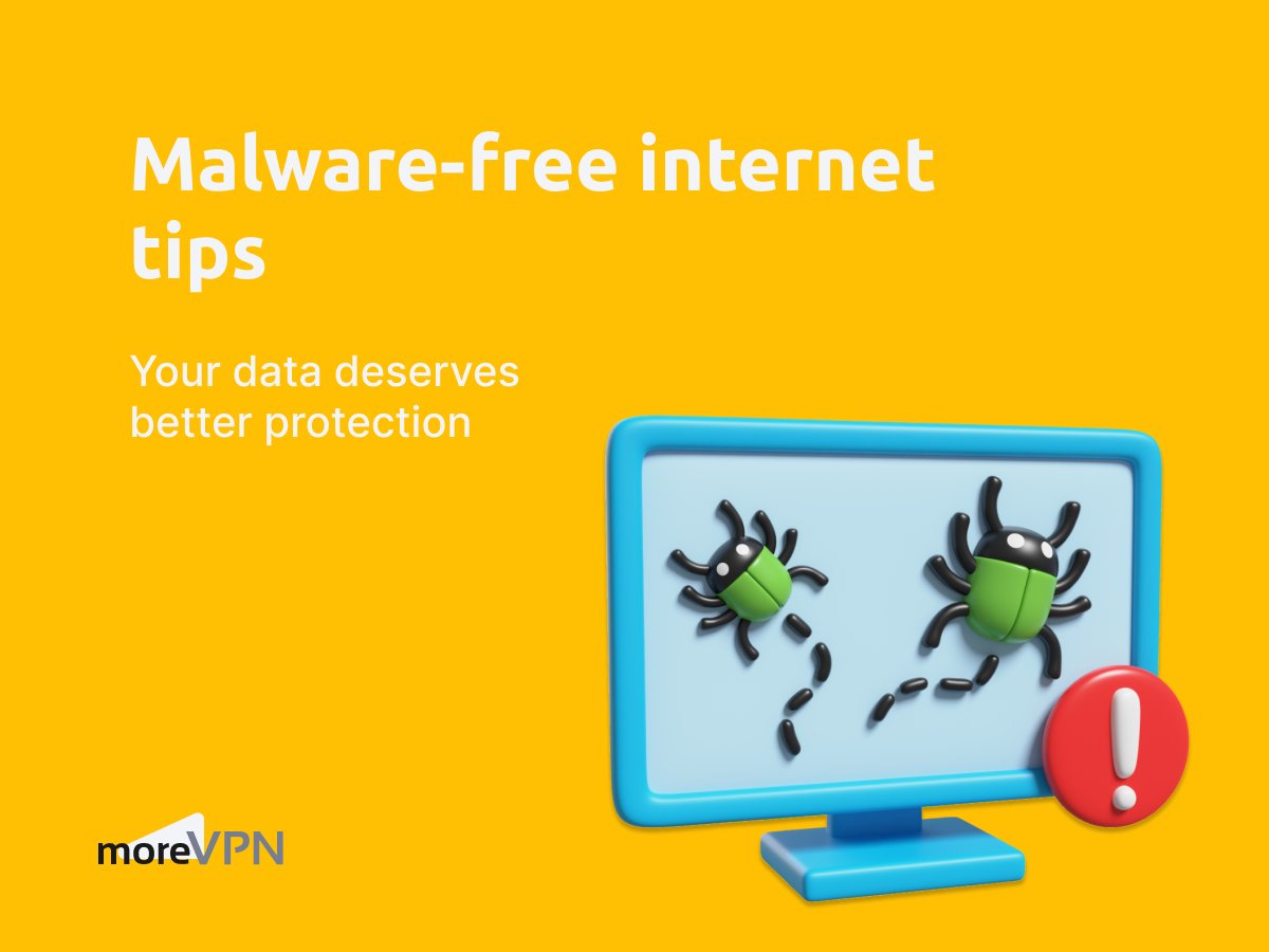 more_VPN's tweet photo. 🛡 Shield your devices from #Malware 

Hackers exploit outdated software and unsafe links. Here’s how to fight back:
Update everything — OS, apps, antivirus.
Avoid sketchy downloads and attachments.
Combine antivirus + #VPN for ironclad security.

🌐 Stay safe, stay with MoreVPN. https://t.co/uvJ7kgUyLZ