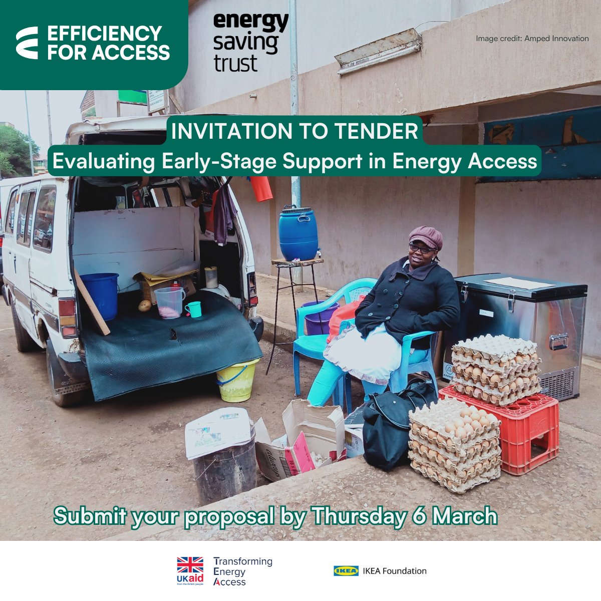 INVITATION TO TENDER: Consultants needed to assess early-stage support in #CleanEnergyAccess. 

Deadline for applications: Thursday 6 March 

Submit yours now: bit.ly/40QhvbM