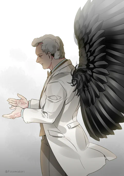 I ended up love the demon愛してしまったGood Omens fanart 