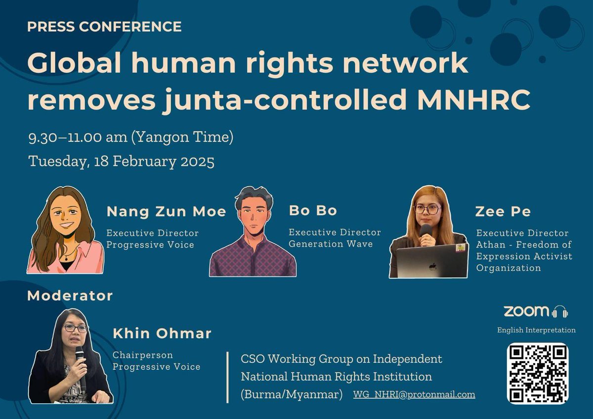 CSO Working Group on NHRI Burma (Myanmar) tweet media
