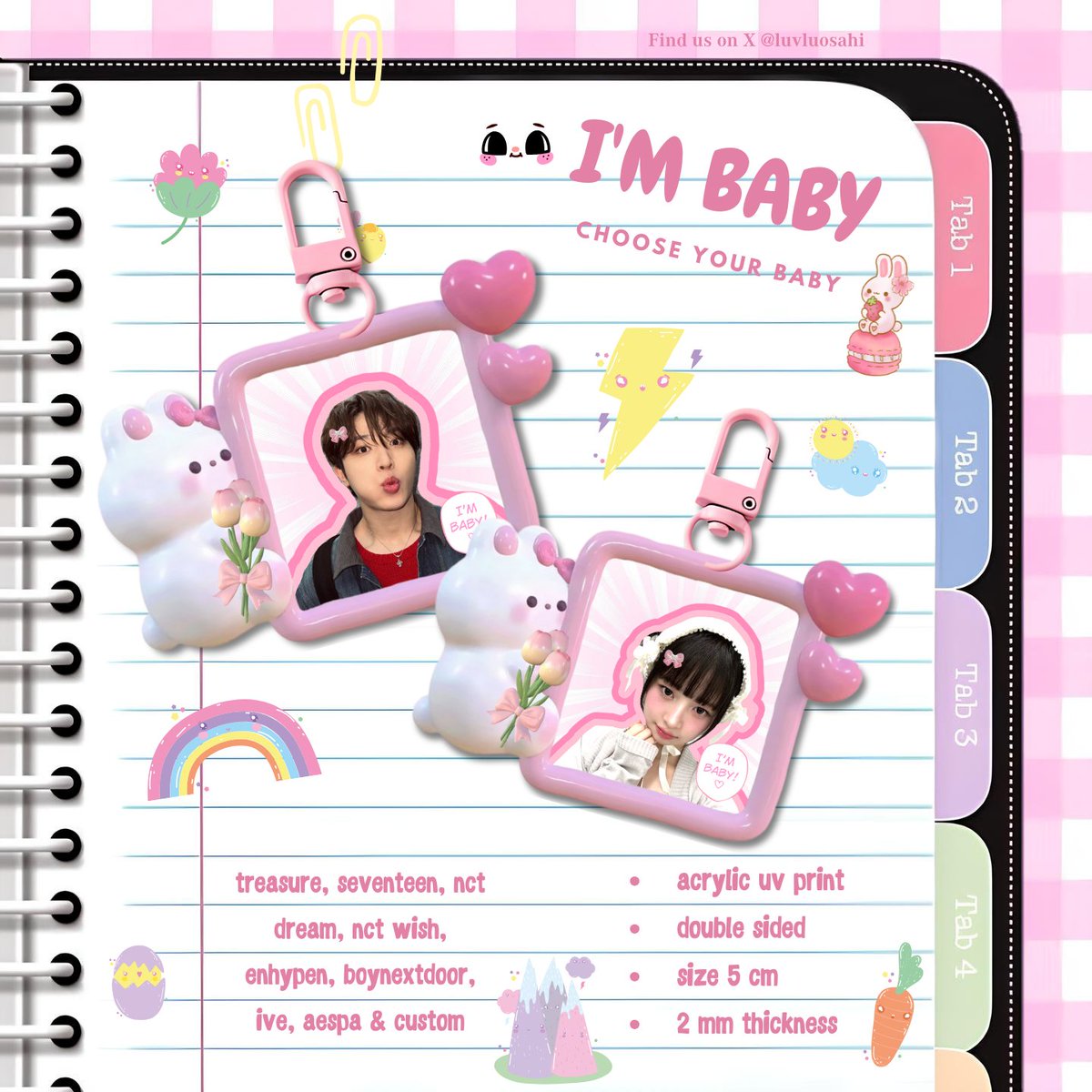 [ rt &amp; like very appreciated ]

ꗃ⋆ ࣪ open po I'M BABY keychain by <a href="/luvluosahi/">araa .</a> 

 🗓 4 - 17 februari 2025
🏷 price : 18.000 ( dp 10k )
📮 jateng

order here : 
forms.gle/1DLjmRW6Utyynq…

★.ᐟ dm for any questions