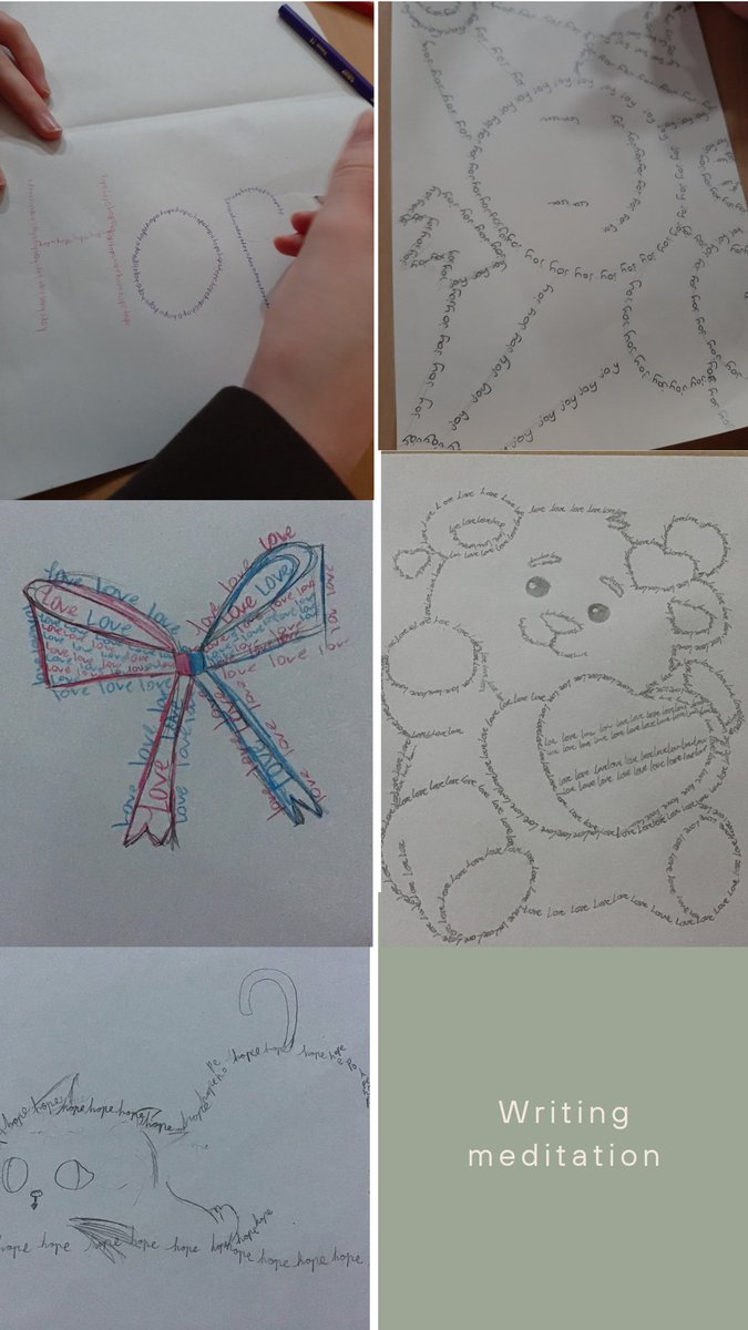 deepmathematics's tweet image. Proud to share S1&apos;s &apos;mindful writing&apos; work during mental health and wellbeing week #MentalWellness #writingmeditation  @ndhsglasgow