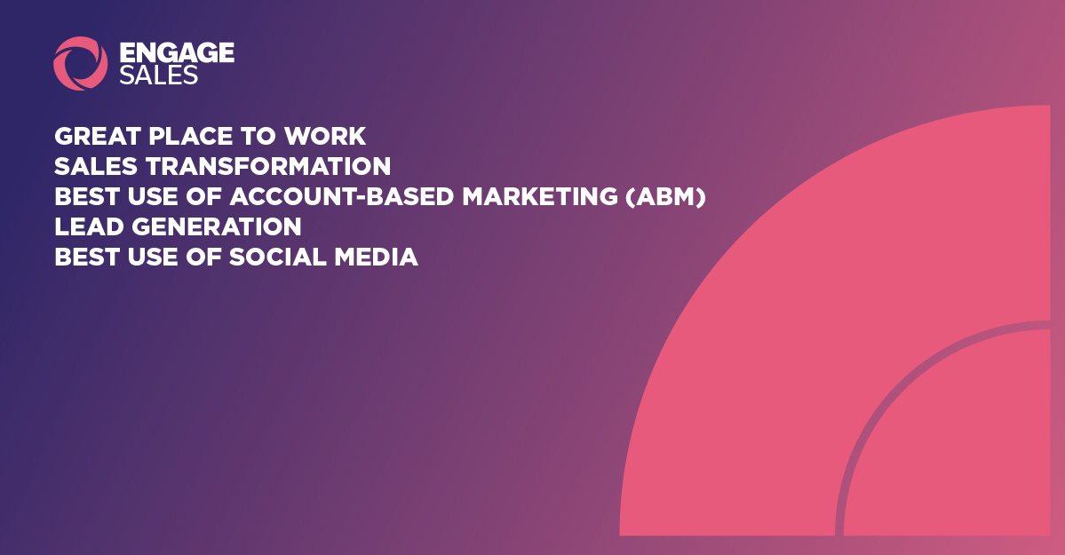 🎉Entries for the 2025 Engage Awards programme are now open! 🎉

Entering the Engage Awards is a great way to celebrate your sales achievements.

Interested in finding out more? Visit our website: hubs.ly/Q03592fX0

See the Award Categories: