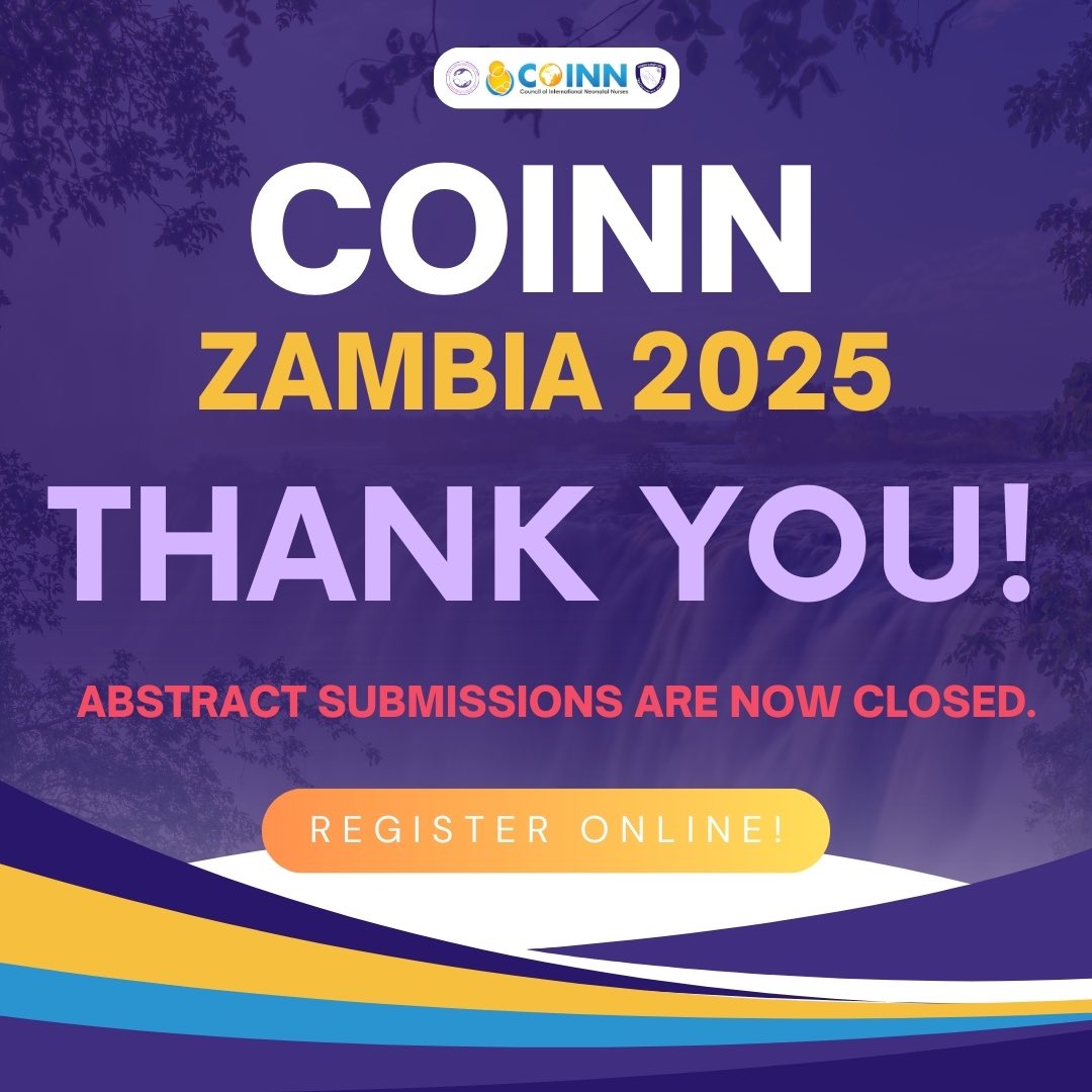 Thank you to everyone who submitted an abstract! Our review process is underway, and we’ll notify you once selections are finalized.

In the meantime, register now to secure your spot! coinnurses.org/coinn-zambia-2…

We accept Apple Pay, Google Pay, PayPal &amp; more!

#COINNZambia2025
