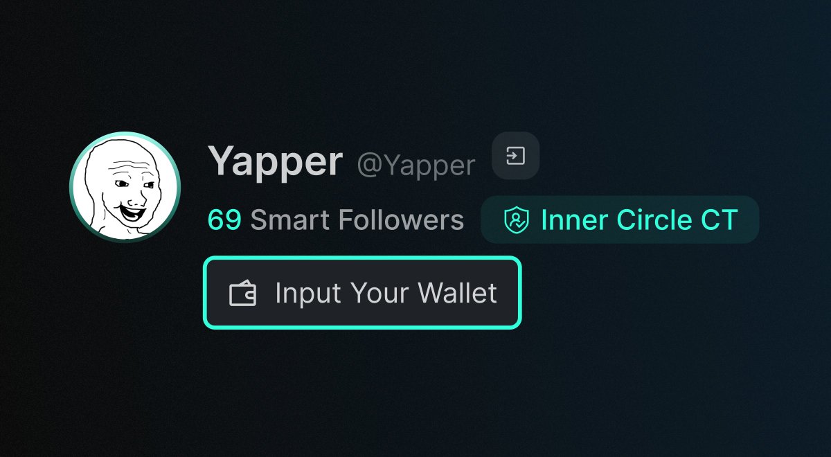 Remember to add your wallet to Yaps to participate in internal and upcoming partner project rewards 👀

You can find the Input Wallet button next to your name 🫡

Addresses - anonymized without the associated twitter profiles - may be shared with partner projects to distribute