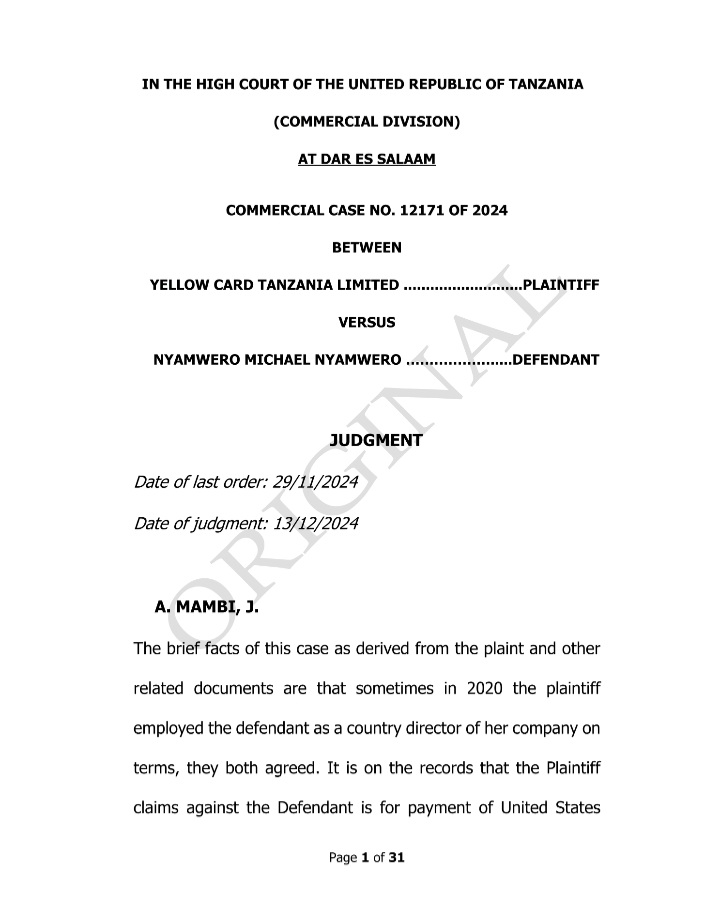 SilverKayondo's tweet image. Commercial Court of #Tanzania has upheld and enforced a #cryptocurrecy contract

Judge ruled that lack of a law governing the subject matter doesn't make underlying contract illegal

A welcome decision. Also good progress by Trump admin in reforming the global #payments system.