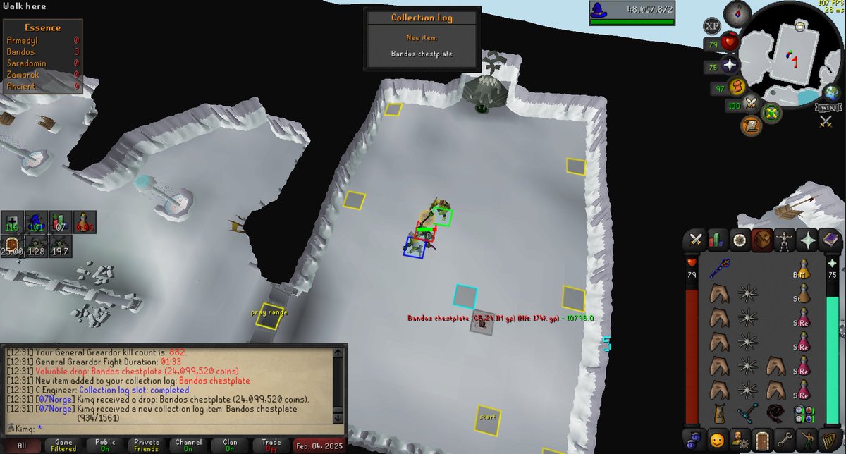 Bandos Chestplate on kc 882 <3 <3