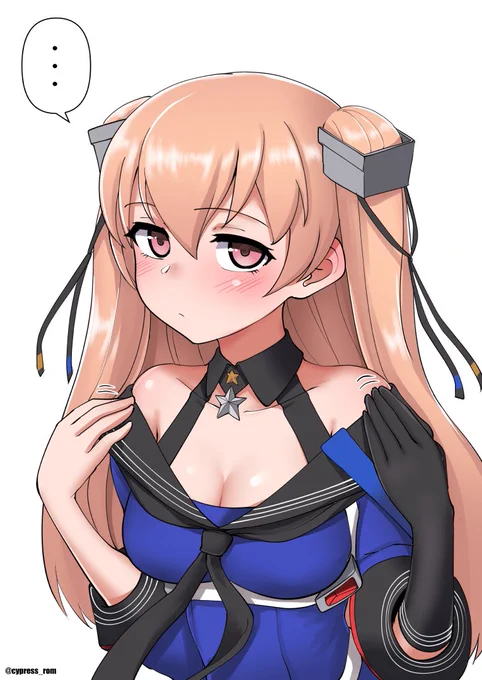 ジョンストンが流れてくるので、絵によって襟の位置が違うので提督の視線を感じると襟を広げてる疑惑があるジョンストンの絵でも再掲しておくか…… 