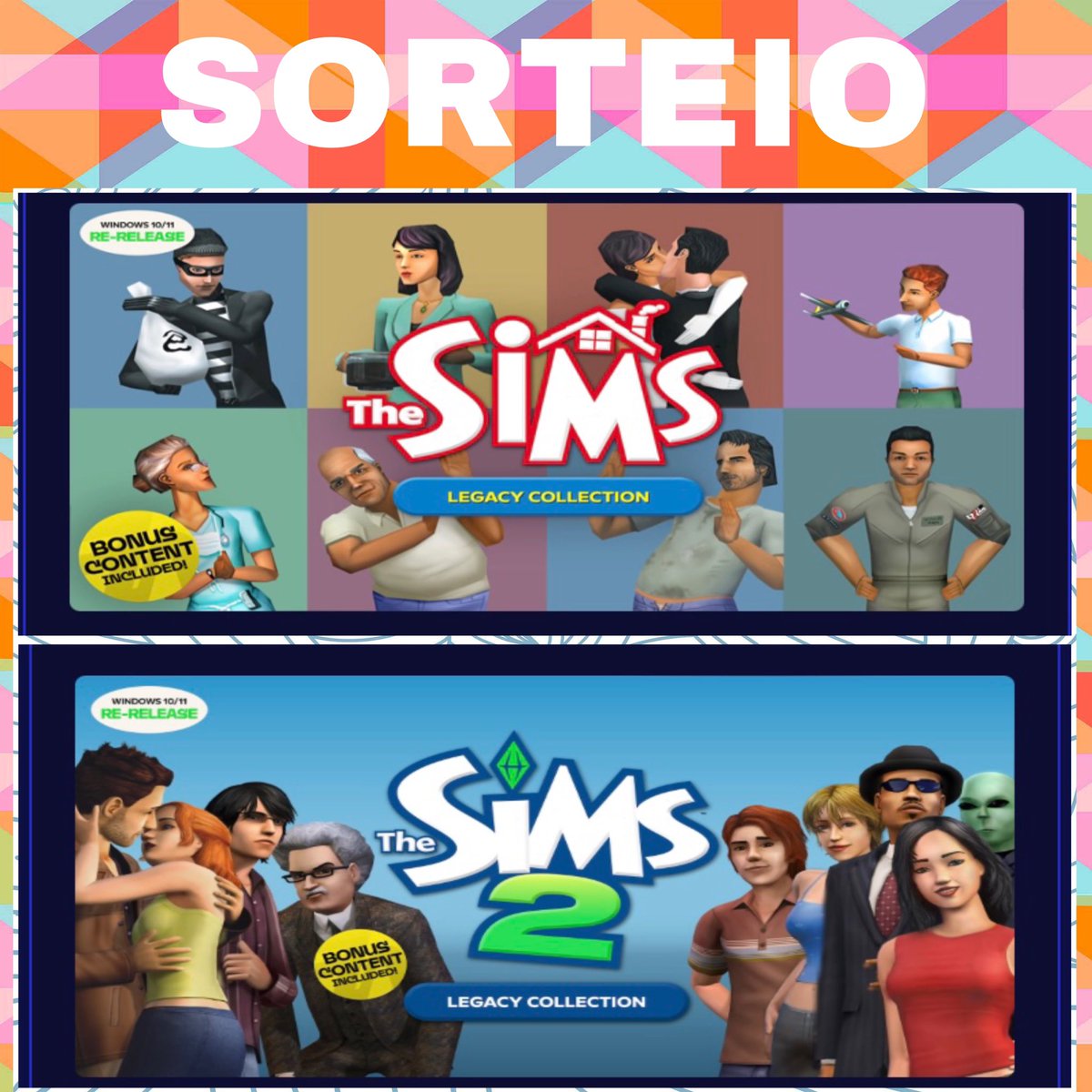 keelly_sims's tweet image. 🎉SORTEIO PARA PC! 07/02🎉

🟢2 Ganhadores.
🎁 Prêmios:
🟢 The Sims Legacy Collection
🟢 The Sims 2 Legacy Collection

📌 Regras

🟢Like
🟢RT
🟢Me seguir
🟢Se inscreva no meu canal do YouTube e poste a foto nos comentários. 

Boa sorte 🍀 

youtube.com/@keelly_sims?s…