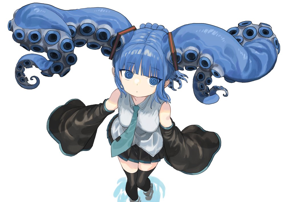 okbnkn's tweet image. #ツインテールの日 
過ぎたけど許して🐙