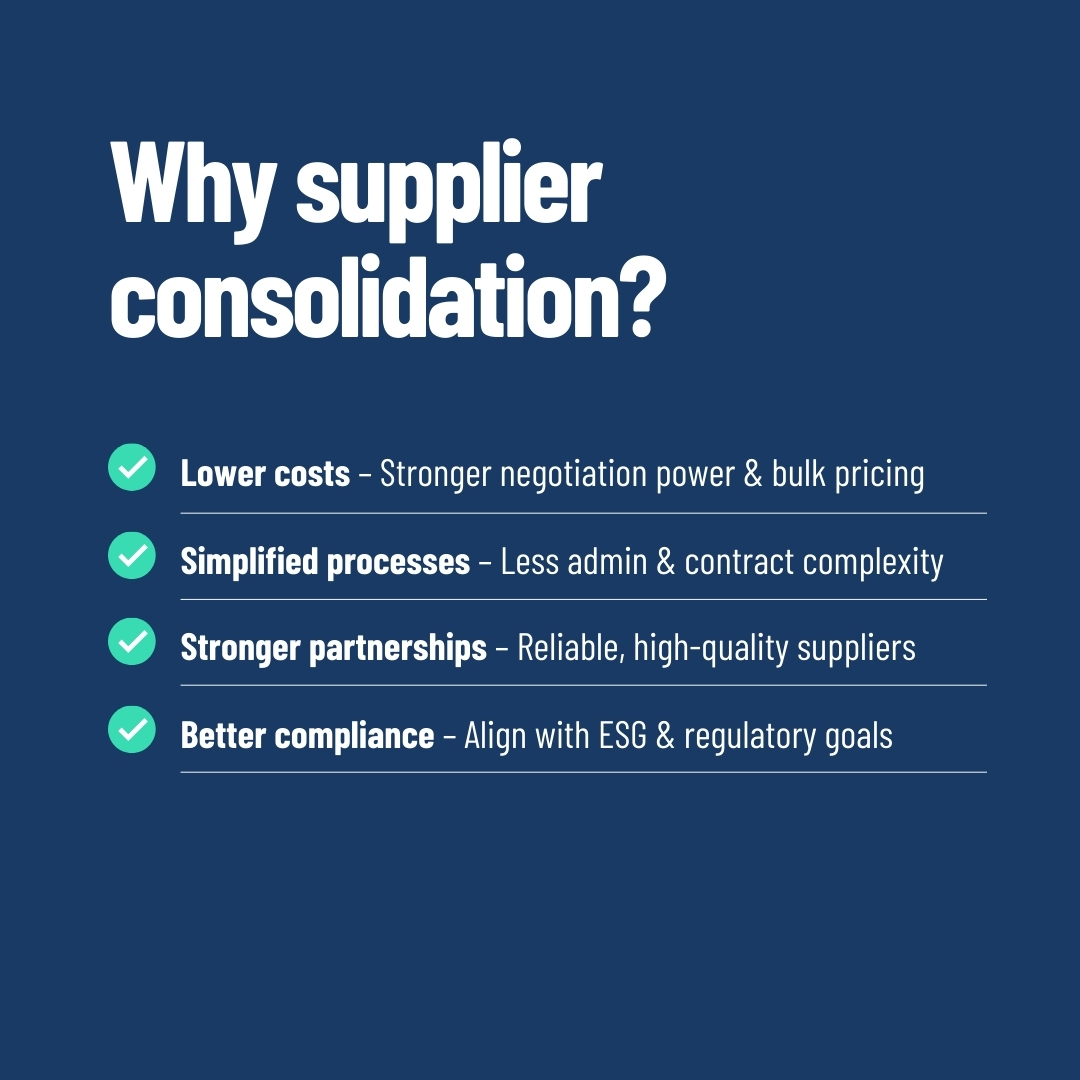 SDICorp's tweet photo. Our latest poll shows 67% of procurement teams are prioritizing supplier consolidation in 2025.

Companies are moving from a fragmented supplier base to a few reliable partners, unlocking better pricing, reduced risk, and smoother operations.

What benefits have you seen? https://t.co/Vl1Y16ORb1