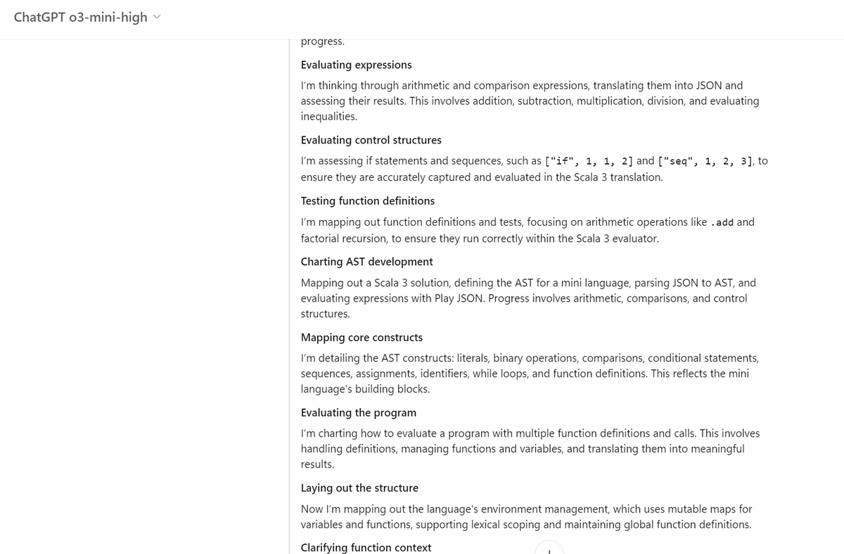 コンピュータにジョブを投入したら、あとは終わるまで数時間以上待つのが普通の時代があったと年嵩の先生からは聞いていましたが、今こうして「AIの思考が終わるのを待っている」私はなんか似たようなことをしてる気がしますね。