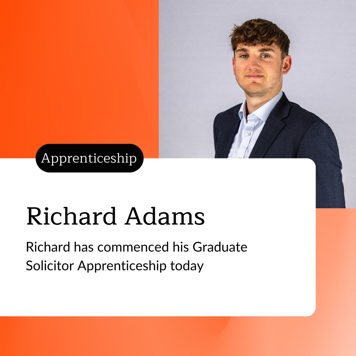 We are thrilled to announce our current Paralegal, Richard Adams has commenced his Graduate Solicitor Apprenticeship today.

Congratulations Richard! 

#FSPNews #GraduateSolicitorApprenticeship #law #legalcareer #RDGUK #thamesvalley
